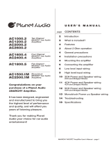Boss Audio Systems AC1800.5 User manual