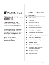 Planet Aaudio ANARCHY D User manual