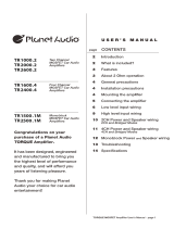 Planet Aaudio TR2400.4 User manual