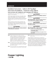 Cooper Lighting Cooper Lighting Galleon Installation guide
