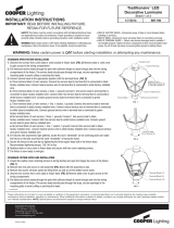 Cooper Lighting Traditionaire Series Installation guide