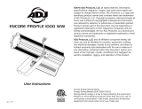 ADJ Encore Profile 1000 WW User manual