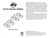 ADJ Octo Beam RGBW User manual