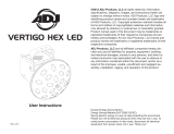 ADJ Vertigo HEX LED User manual