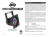 ADJ PRO38B LED RC User manual
