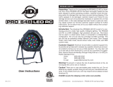 ADJ PRO64B LED RC User manual