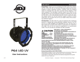 ADJ P64 LED UV User manual