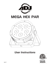 ADJ Mega Flat Hex Pak User manual