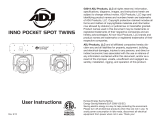 ADJ Products Inno Pocket Spot Twins User manual