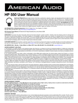 ADJ HP 550 User manual