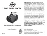 ADJ Fog Fury 3000 User manual