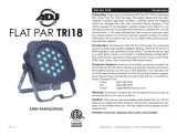 ADJ FLAT PAR TRI18 User manual