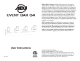 ADJ Event Bar Q4 User manual