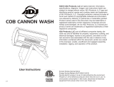 ADJ COB Cannon Wash User manual