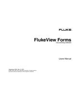 Fluke FlukeView® Forms Software with Cable User manual
