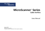 Fluke Networks MicroScanner™ PoE Industrial Ethernet Cable Verifier Kit User manual