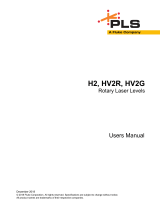 Fluke PLS HV2R KIT, Manual Slope Red Rotary Laser Kit User manual