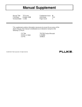 Fluke 725 Multifunction Process Calibrator User manual