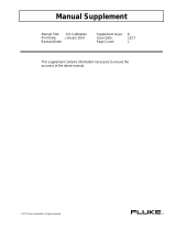 Fluke 721 Pressure Calibration Instruments User manual