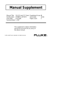 Fluke 114 Electrical Multimeter User manual