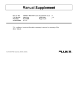 Fluke 1587/i400 Current Clamp FC Kit User manual
