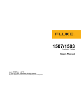Fluke 1503 Insulation Resistance Meter User manual