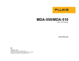 Fluke Penganalisis Penggerak Motor MDA-510 dan MDA-550 User manual