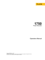 Fluke Registador De Energia Trifásica 1750, Ferramentas De Qualidade De Energia User manual