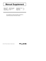 Fluke 1732 and 1734 Three Phase Power Measurement Logger User manual