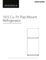 Insignia NS-RTM10BK0/NS-RTM10WH0/NS-RTM10SS0 10.5 Cu. Ft. Top Mount Refrigerator User manual