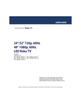 Insignia 24″/32″ 720p, 60Hz 48″ 1080p, 60Hz LED Roku TV User manual