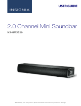 Insignia 2.0 Channel Mini Soundbar NS-HMSB20 User manual