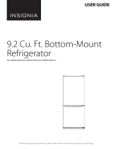 Insignia NS-RBM92BK9/ NS-RBM92WH9 9.2 Cu. Ft. Bottom-Mount Refrigerator User manual