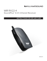 Williams Sound SoundPlus WIR RX22-4 User manual