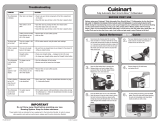 Cuisinart DGB-800 Reference guide