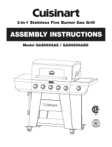 Cuisinart 3-in-1 Stainless Five Burner Gas Grill [GAS9556AS, GAS9556ASO] User manual