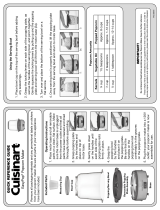 Cuisinart CPM-700 Reference guide