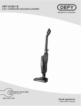Defy Rechargeable Vacuum Cleaner – VRT 61821 B Owner's manual