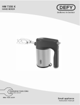 Defy HM 7350 X Hand Mixer Owner's manual