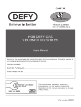 Defy DHG134 Owner's manual