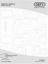 Defy 600 Series Gas Stove DGS 170 Owner's manual