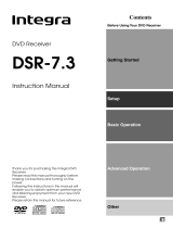 Integra DSR-7.3 User manual