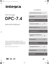 Integra DVD Player DPC-7.4 User manual