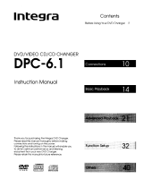 Integra DPC-6.1 Owner's manual