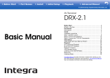 Integra DRX-2.1 Owner's manual