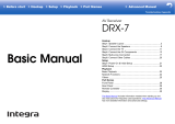 Integra DRX-7 Owner's manual