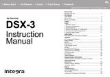 Integra DSX-3 Owner's manual