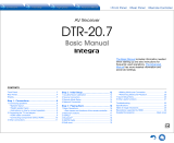 Integra DTR-20.7 Owner's manual