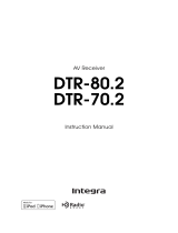 Integra DTR-70.2 Owner's manual