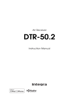 Integra DTR-50.2 Owner's manual